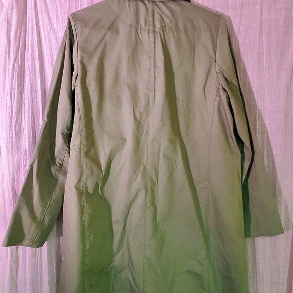 NWOT - GAP Apple Green Raincoat - Long Lightweight - Picture 9 of 10